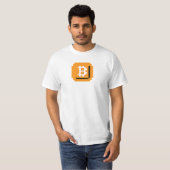 ビッ食べトビットコインブロック(LQシャツ) Tシャツ (正面フル)