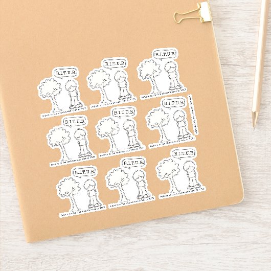 ビツブ信じー（信じられないほど） シール (ノートブック)