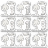 ビツブ信じー（信じられないほど） シール (正面)