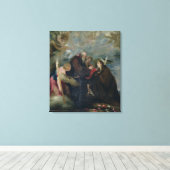 ビテルボ聖バラ聖餐式(ヴァージン) キャンバスプリント (インサイチュ (ウッドフロア))