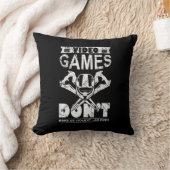 ビデおもしろいオゲーマーのラグワードアート クッション (ブランケット)