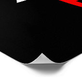 ビデおもしろいオゲーマーのワードアート ポスター (角)