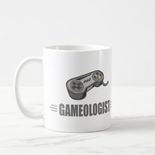 ビデおもしろいオゲーマー コーヒーマグカップ (左)