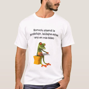 ビデのカエル、軽いワイシャツ Tシャツ