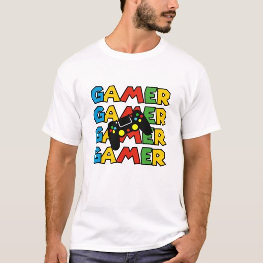 ビデオおもしろいゲーム中毒,お尻ゲーマーティー Tシャツ (正面)