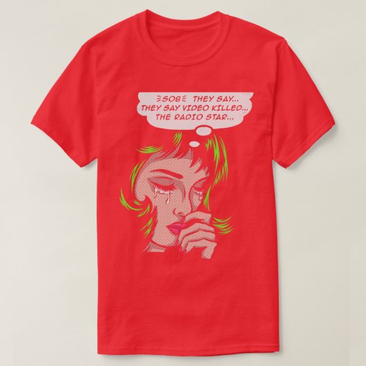 ビデオがラジオのスターを殺した Tシャツ (デザイン正面)