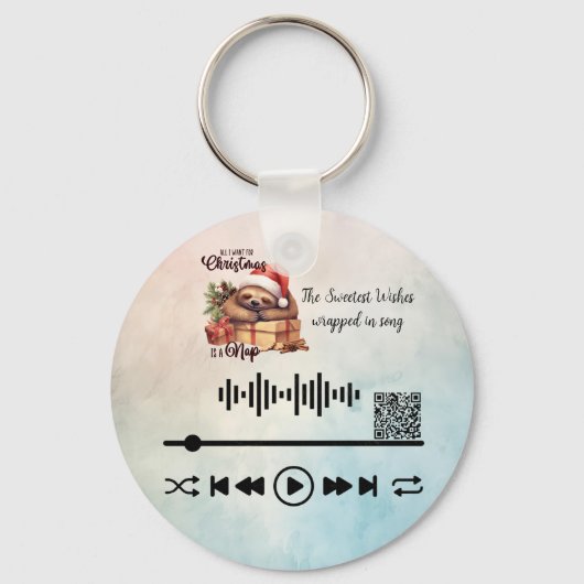 ビデオのスキャン、クリスマスキーチェーンの使用 キーホルダー (正面)