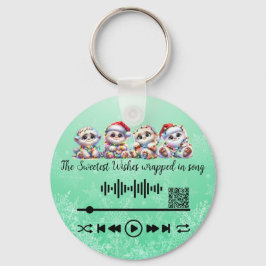 ビデオのスキャン、クリスマスキーチェーンの使用 キーホルダー