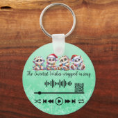 ビデオのスキャン、クリスマスキーチェーンの使用 キーホルダー (裏面)