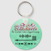 ビデオのスキャン、クリスマスキーチェーンの使用 キーホルダー (裏面)