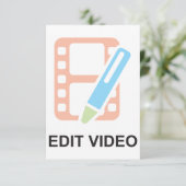 ビデオの編集招待状 招待状 (スタンド正面)