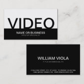 ビデオはっきりした 名刺 (正面/裏面)