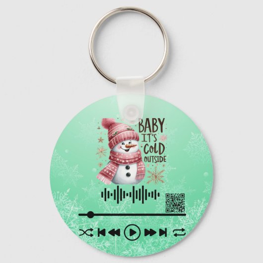 ビデオをスキャンする、「外部にコールド」 キーホルダー (正面)