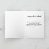 ビデオをQRコードで誕生日に送信 カード (内部)