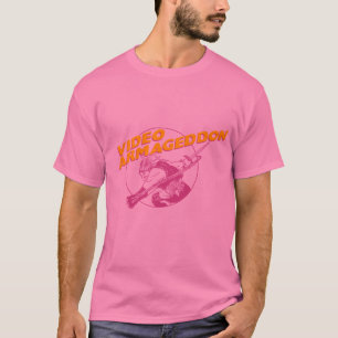ビデオアーマゲドン – 80sピンクメン tシャツ