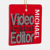 ビデオエディタのエクストラナリティカスタム セラミックオーナメント (右)