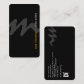 ビデオエディタースクリプはっきりしたトMonogram名刺 名刺 (正面/裏面)