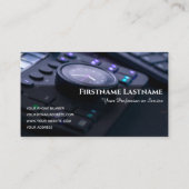 ビデオエディタ視覚効果スペシャリストのデジタルアート 名刺 (裏面)