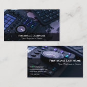 ビデオエディタ視覚効果スペシャリストのデジタルアート 名刺 (正面/裏面)