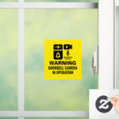 ビデオオ警告ーディオの操作中のDoorbellカメラ ウィンドウサイン (ホーム)