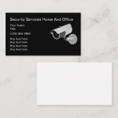 ビデオカメラ付きセキュリティサービス名刺 名刺 (正面/裏面)