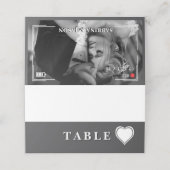 ビデオカメラ写真ハート結婚ズ プレイスカード (外部開封)