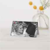 ビデオカメラ写真ハート結婚ズ プレイスカード (裏面)