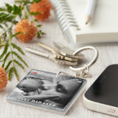 ビデオカメラ写真最高のパパEver キーホルダー (正面右)