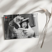 ビデオカメラ写真30歳の誕生日パーティー 招待状