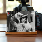 ビデオカメラ写真30歳の誕生日パーティー 招待状