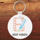 ビデオキーチェーンの編集 キーホルダー (正面)