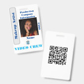 ビデオクルーバッジ バッジ (Front & Back)