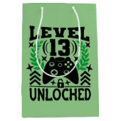 ビデオクールゲーマー13th誕生日パーティー ミディアムペーパーバッグ (正面)