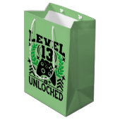 ビデオクールゲーマー13th誕生日パーティー ミディアムペーパーバッグ (裏面アングル)