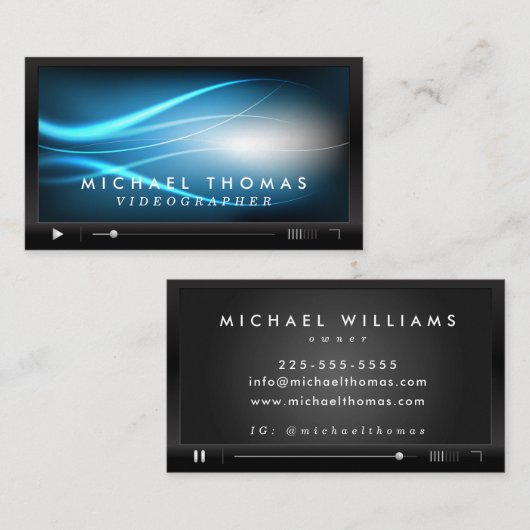 ビデオグラファーの名刺 名刺 (正面/裏面)