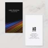 ビデオグラファービジュアルアーツメディアカラフル抽象芸術 名刺 (正面/裏面)