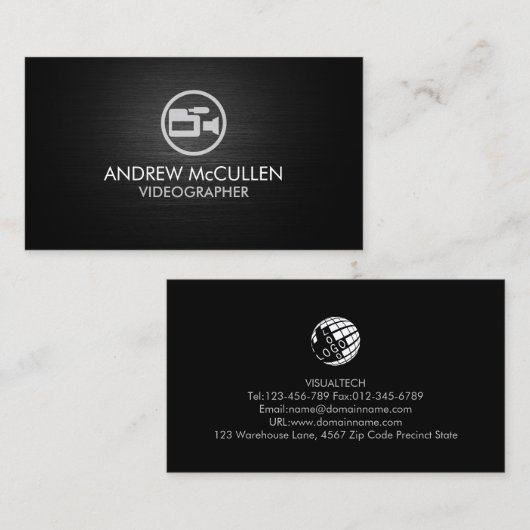 ビデオグラファービジュアルメディアアート 名刺 (正面/裏面)