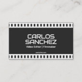 🎞️ビデオグラファーフィルムメカスタムーカーQR コーリングカード (正面)