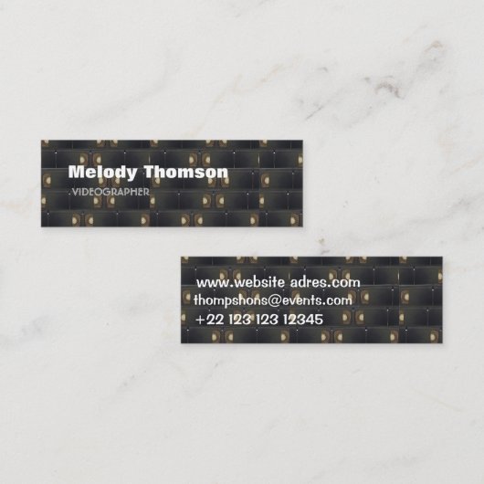 ビデオグラファー名刺 スキニー名刺 (正面/裏面)