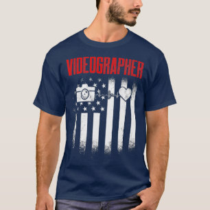 ビデオグラファー情報ビデオフィルム製作者ギフト Tシャツ