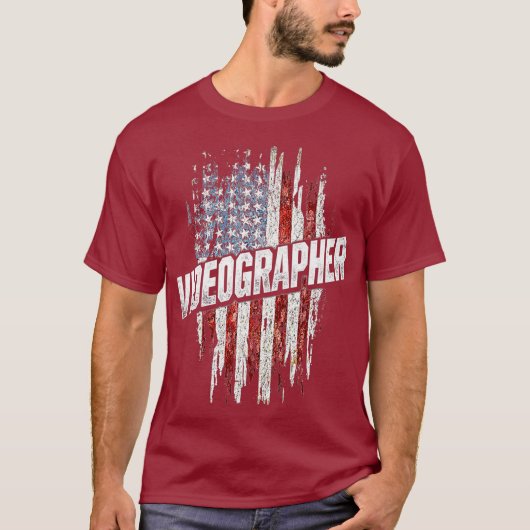 ビデオグラファー成功ビデオ撮影映画製作者ギフト Tシャツ (正面)