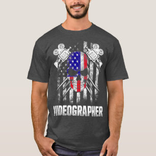 ビデオグラファー練習ビデオ撮影フィルムメーカー Tシャツ
