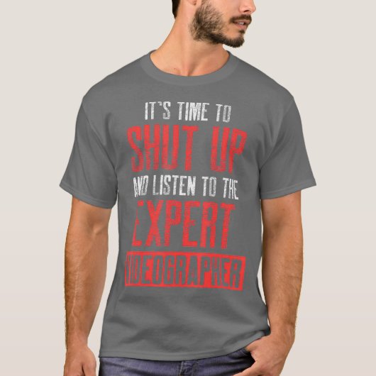 ビデオグラファー聞映画製作者ギフト Tシャツ (正面)