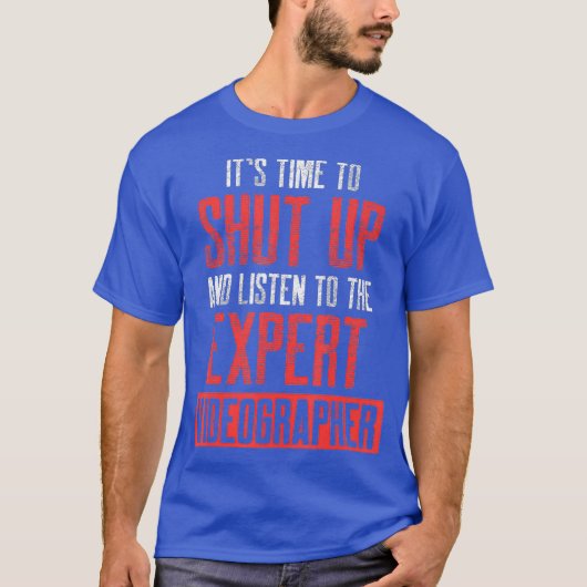 ビデオグラファー聞映画製作者ギフト Tシャツ (正面)