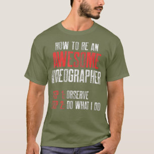 ビデオグラファー観察ビデオ撮影フィルムメーカーのギフト Tシャツ