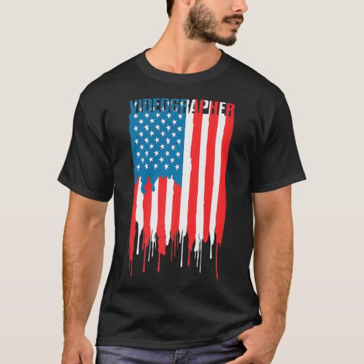 ビデオグラファー訓練ビデオ撮影フィルム製作者ギフト Tシャツ (正面)