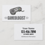 ビデオゲおもしろいーム 名刺 (正面/裏面)