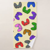 ビデオゲカラフルームのコントローラ バスタオル (バスタオル)