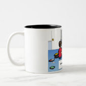 ビデオゲパーソナライズされたームプレーヤー – 男性マンガ ツートーンマグカップ (左)