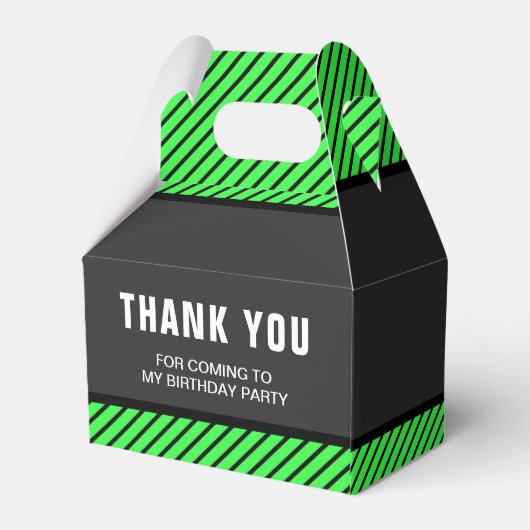 ビデオゲモダンーム誕生日パーティー フェイバーボックス (裏面サイド)